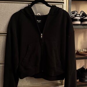 Black Zip-Up Hoodie